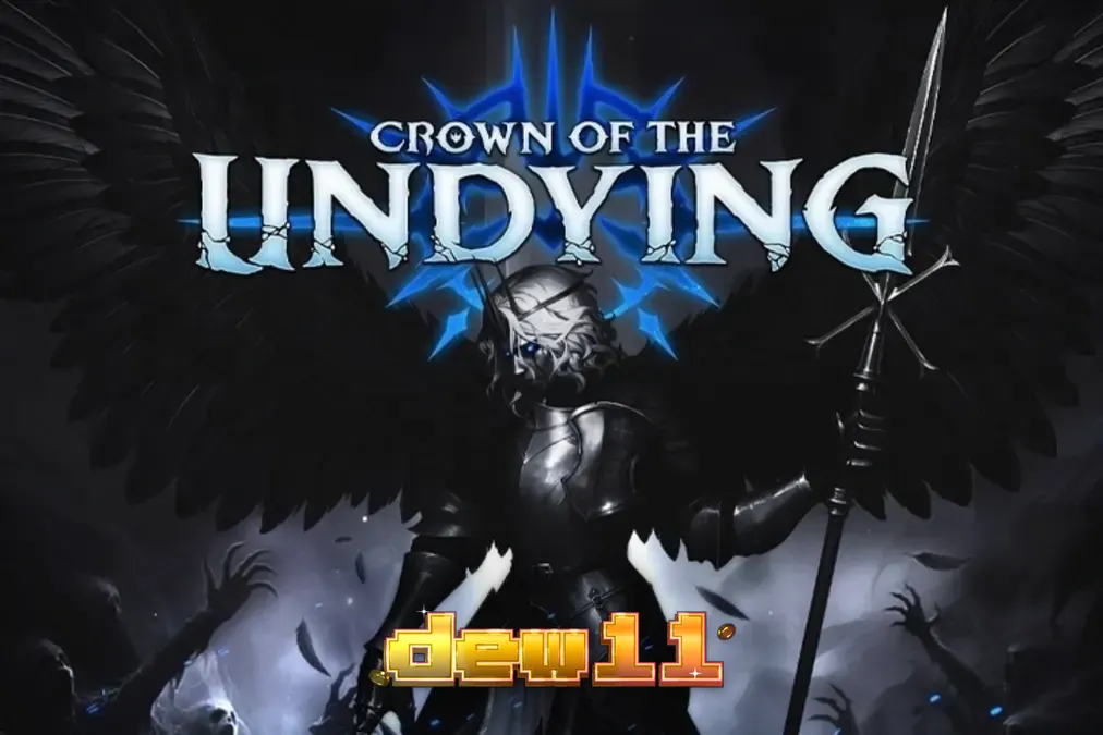 Tampilan visual slot Crown of the Undying dengan tema fantasi gelap